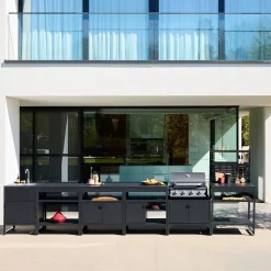 Buitenkeuken 6 modules roestvrij staal