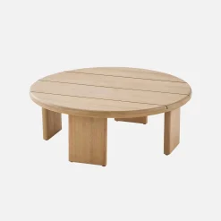 Buiten salontafel rond van acaciahout 70cm