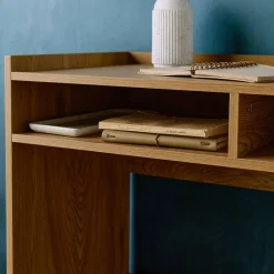 Bureau hout decor 2 opbergvakken