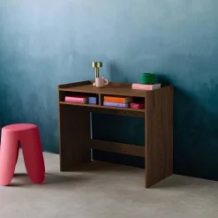 Bureau hout decor 2 opbergvakken