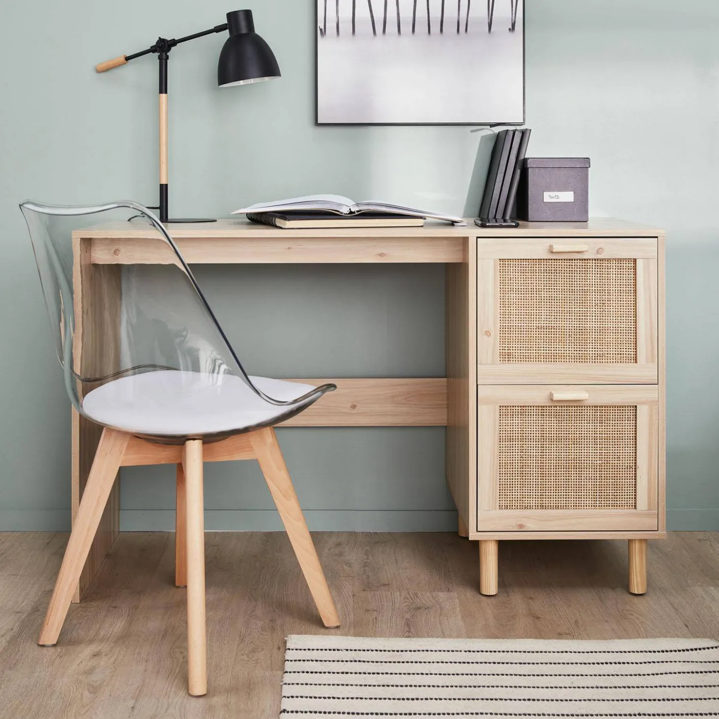 Bureau met 2 lades