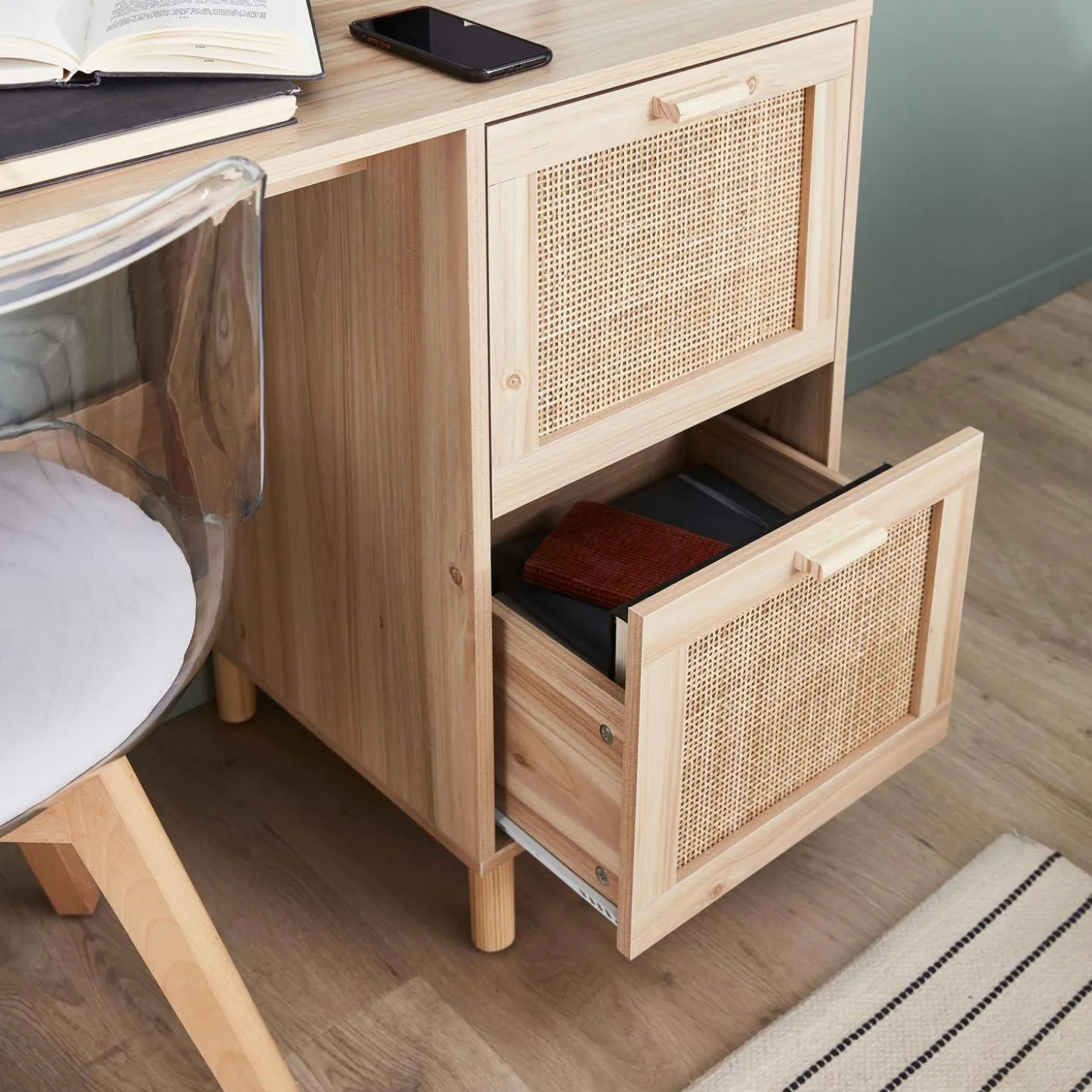 Bureau met 2 lades