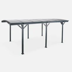 Carport 5x3m aluminium en polycarbonaat