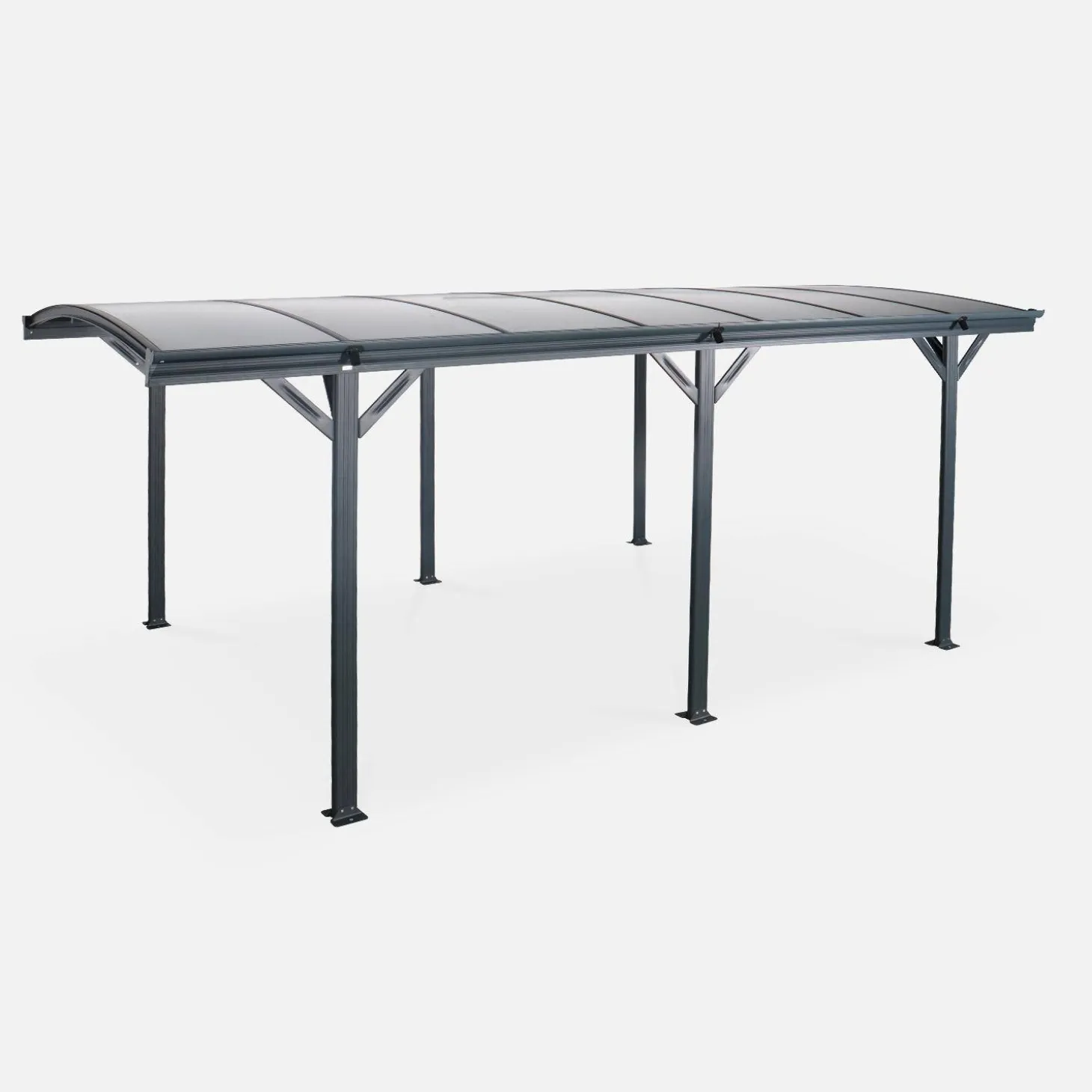 Carport 5x3m aluminium en polycarbonaat
