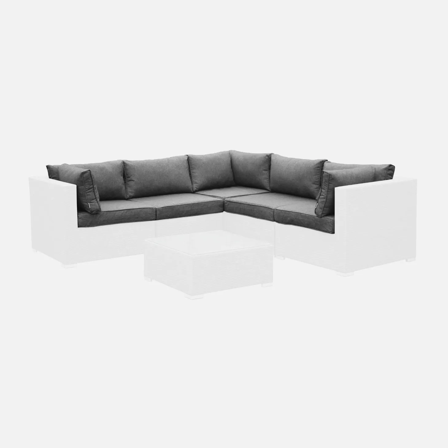Complete set kussenhoezen voor Napoli loungeset