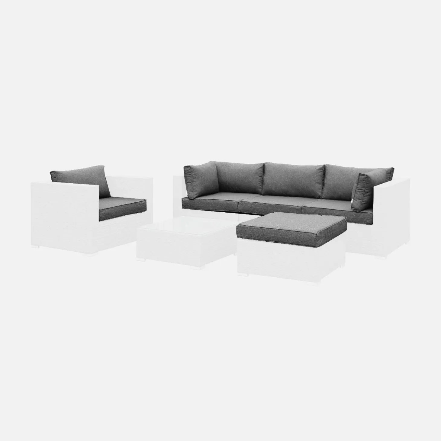 Complete set kussenhoezen voor Caligari loungeset