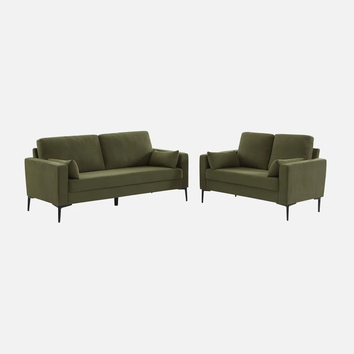 Corduroy bank, 2-zits, 130x68x82cm