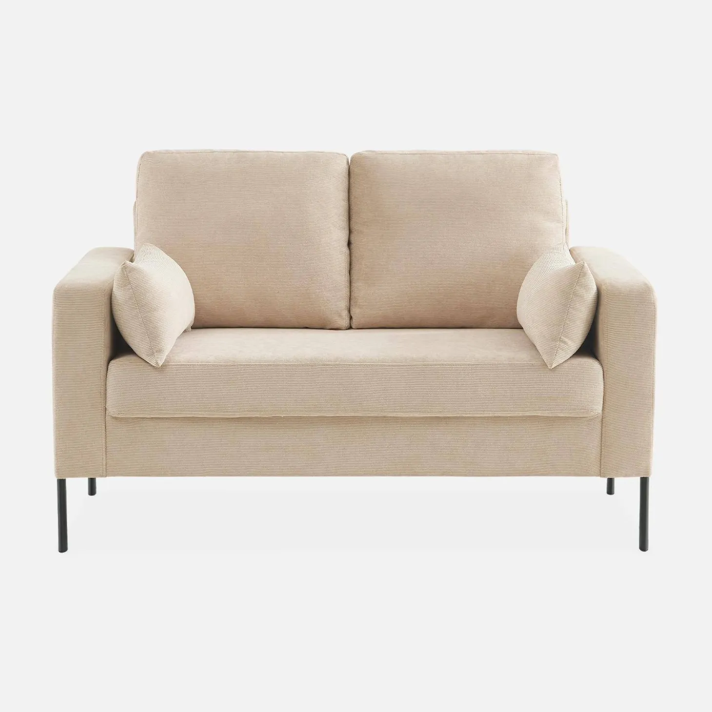 Corduroy bank, 2-zits, 130x68x82cm
