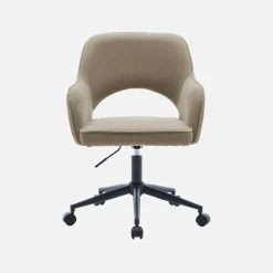 Corduroy bureaustoel met wielen