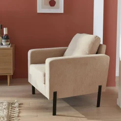 Corduroy fauteuil, 1-zits