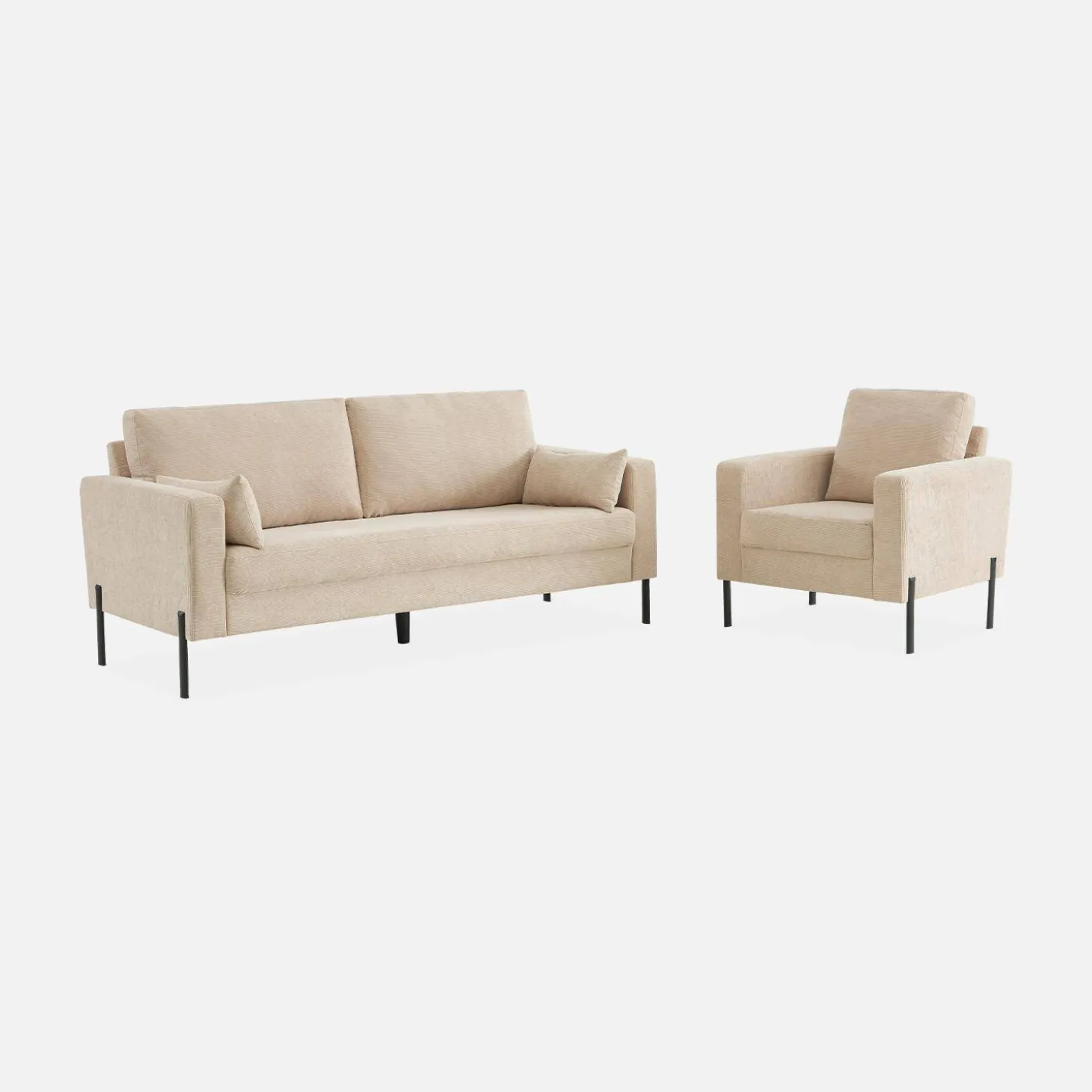 Corduroy fauteuil, 1-zits