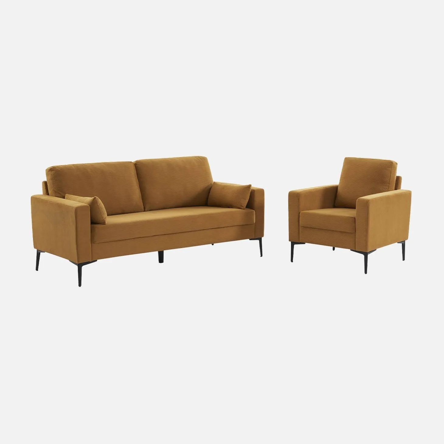 Corduroy fauteuil, 1-zits