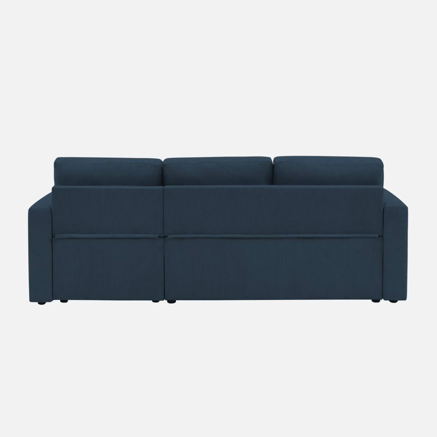Corduroy hoekslaapbank, 3-zits