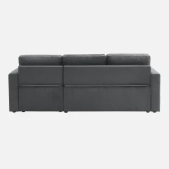 Corduroy hoekslaapbank, 3-zits