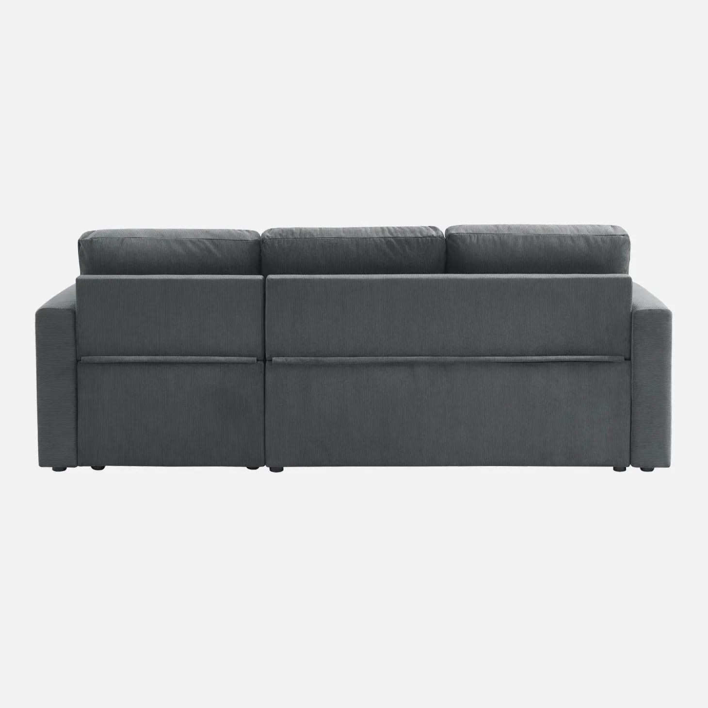 Corduroy hoekslaapbank, 3-zits