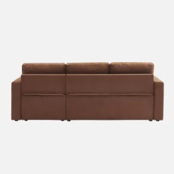 Corduroy hoekslaapbank, 3-zits