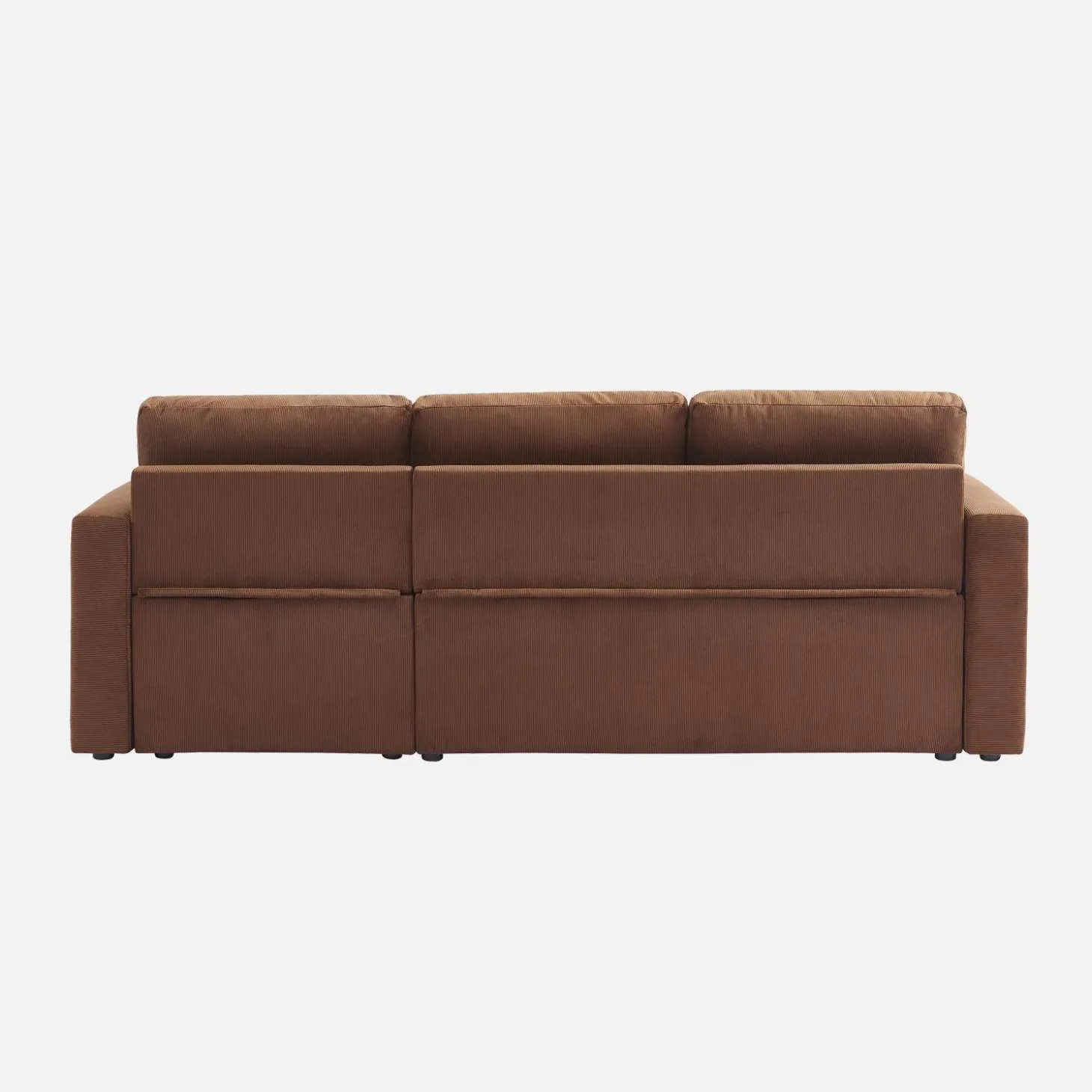 Corduroy hoekslaapbank, 3-zits