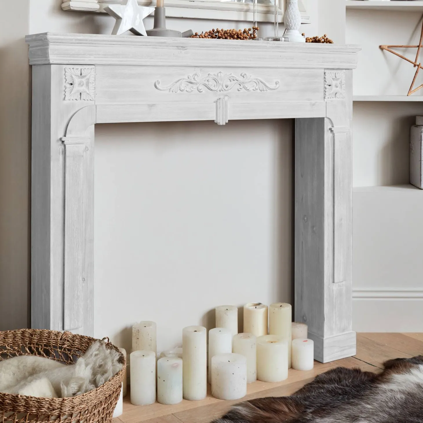 Decoratieve schoorsteenmantel