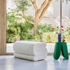 Designbank boucléstof 1-2 zitplaatsen