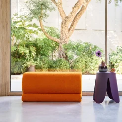 Designbank boucléstof 1-2 zitplaatsen