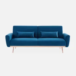 Design velours slaapbank