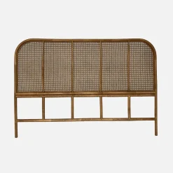 Donker rotan en rieten hoofdeinde
