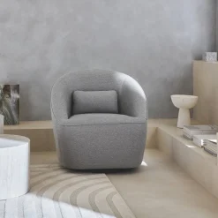 360° draaibare fauteuil met kussen