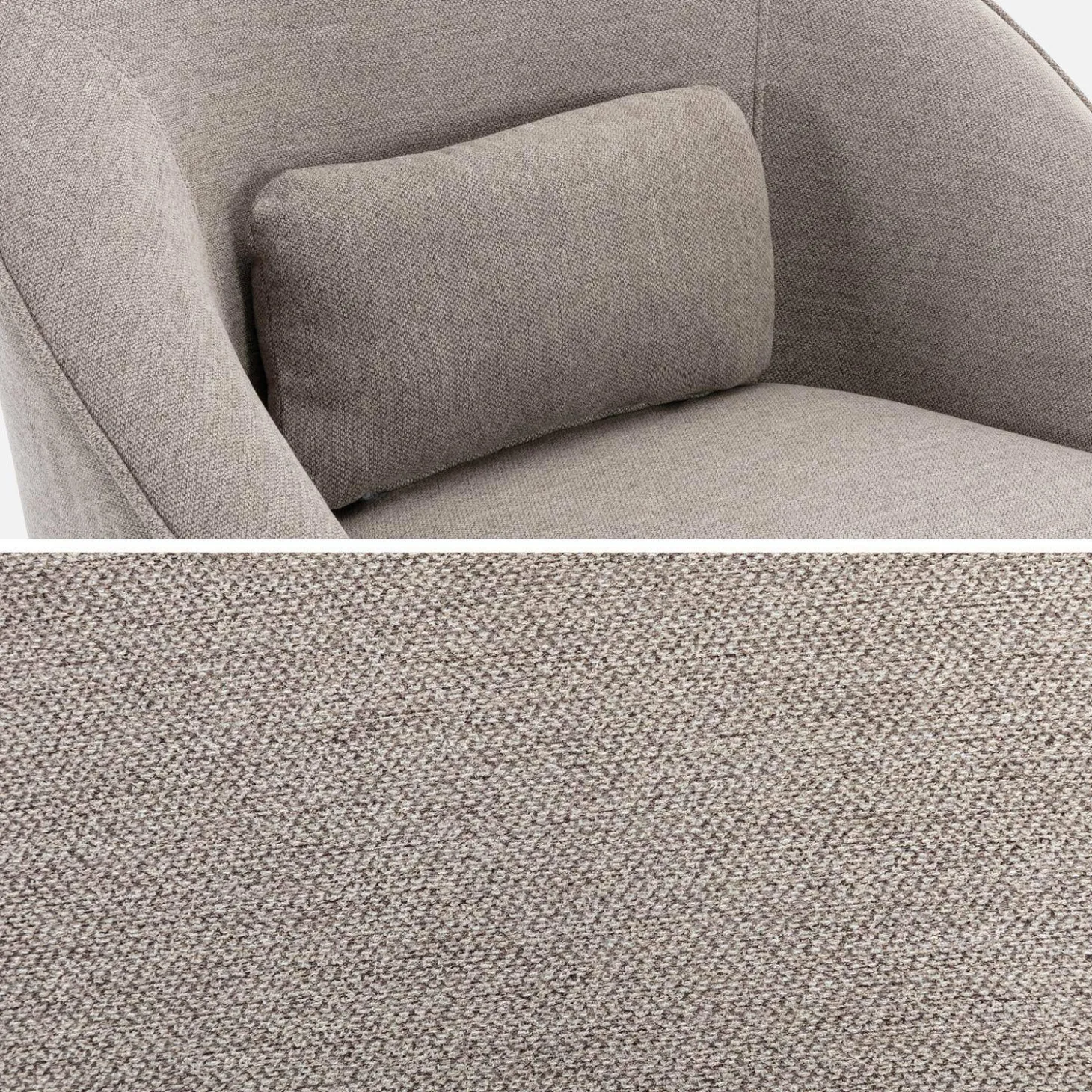 360° draaibare fauteuil met kussen