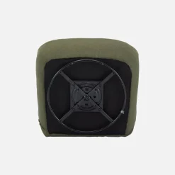 Draaiende fauteuil 360° met gestructureerde bouclette en metaal