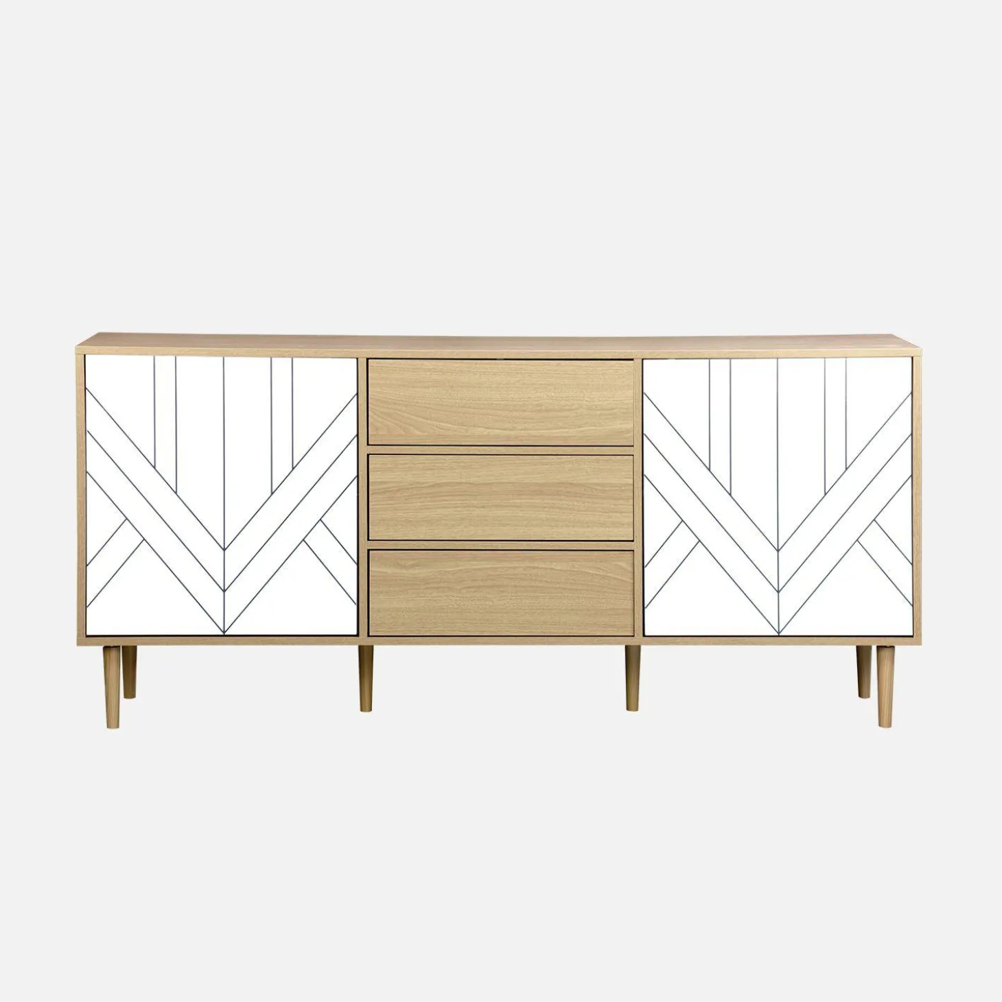 Dressoir 2 deuren 3 lades 160cm