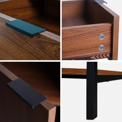 Dressoir 3 deuren 1 la en 1 plank 110cm