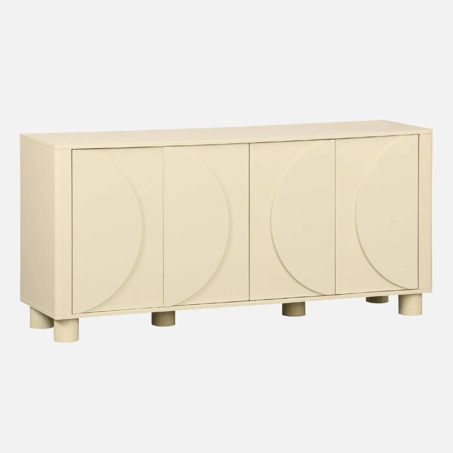 Dressoir houtdecor 4 deuren 155cm
