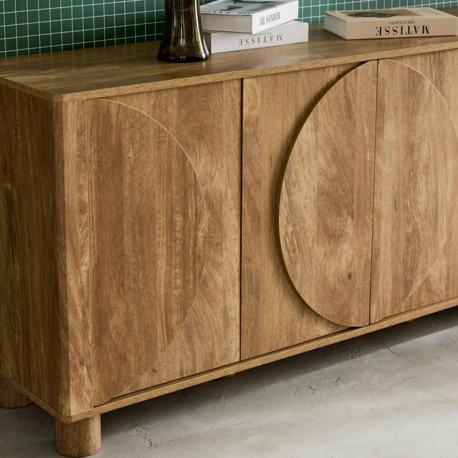 Dressoir houtdecor 4 deuren 155cm