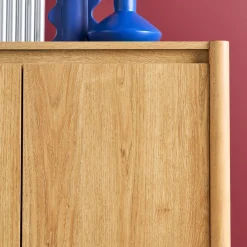 Dressoir houteffect 2 deuren 80cm