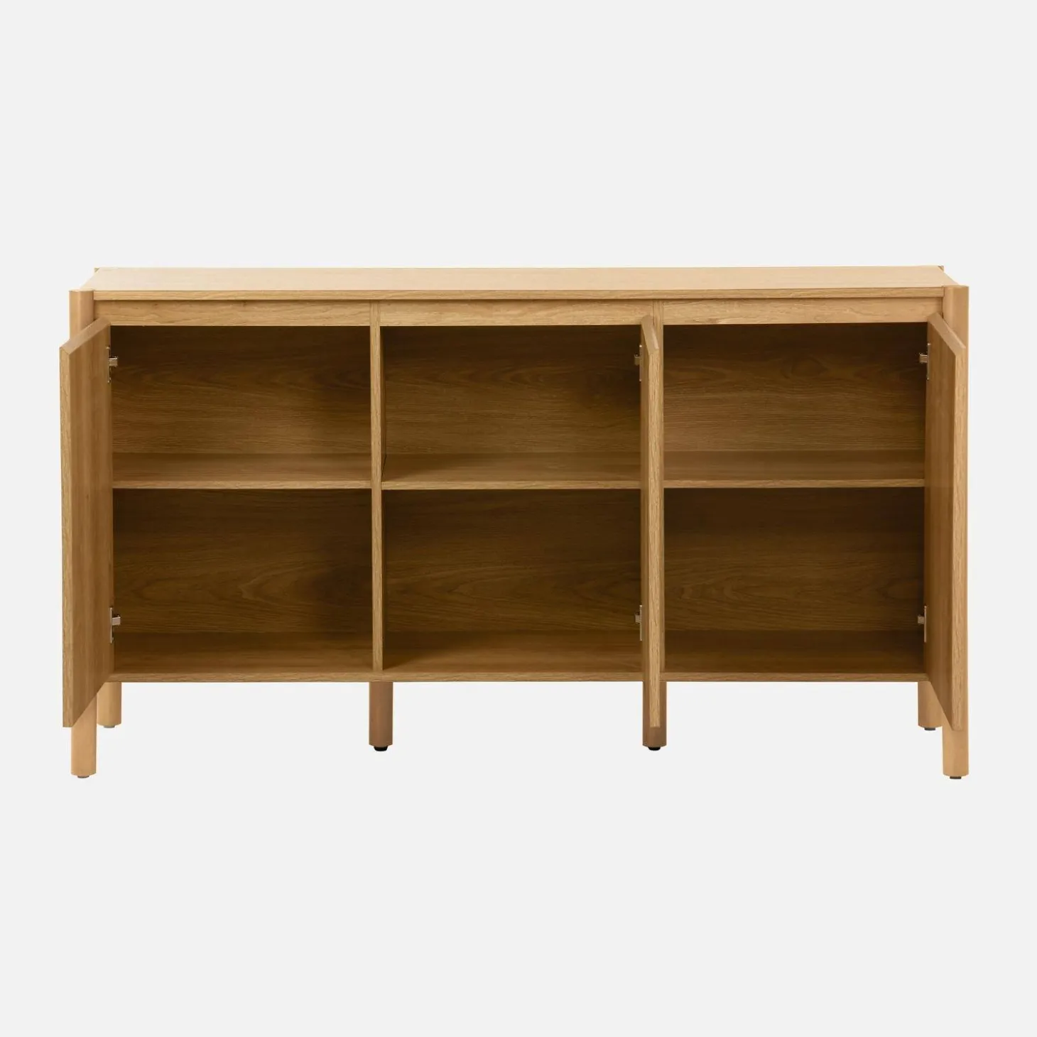 Dressoir houteffect 3 deuren 140cm