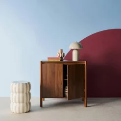 Dressoir houteffect 2 deuren 80cm