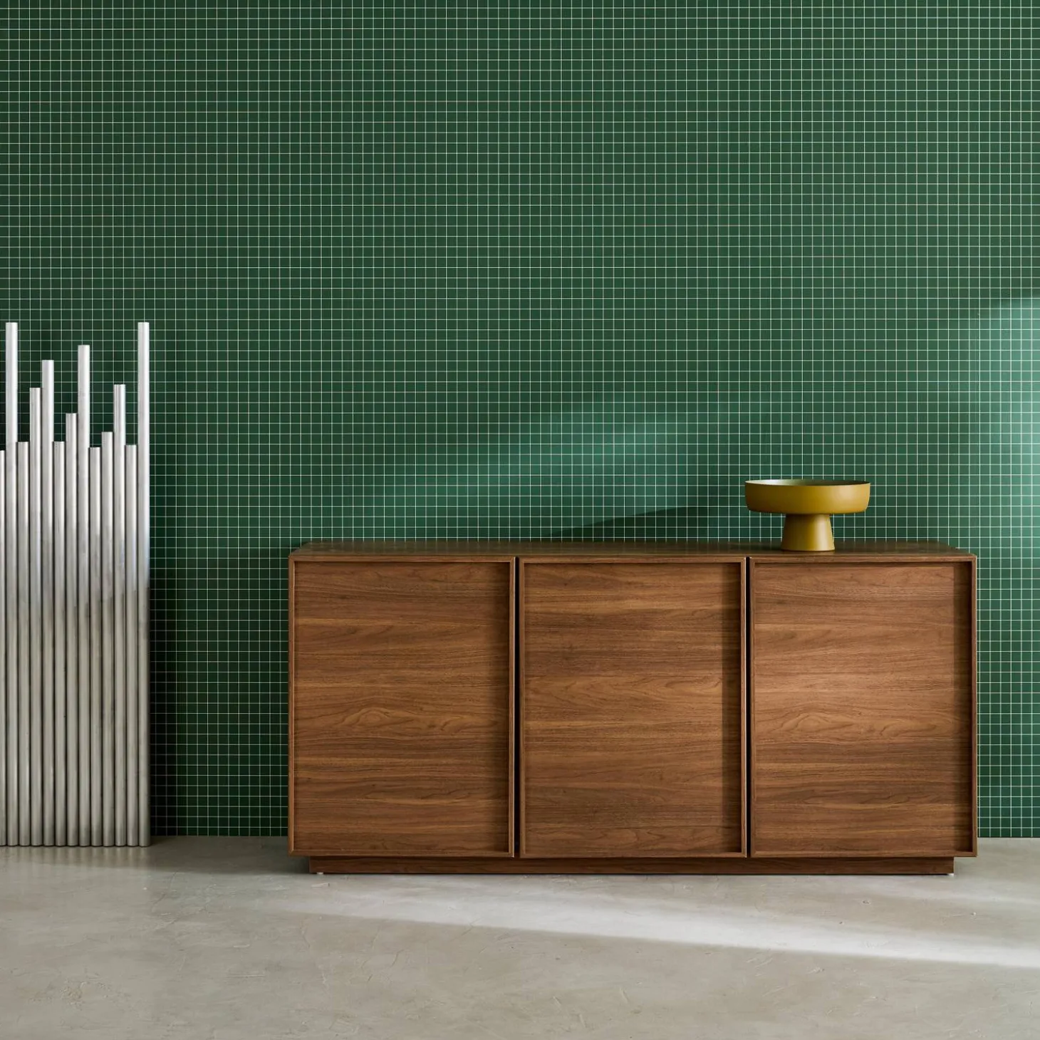 Dressoir houtlook met 3 deuren 160cm