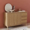Dressoir met 2 deuren en 3 lades 120cm