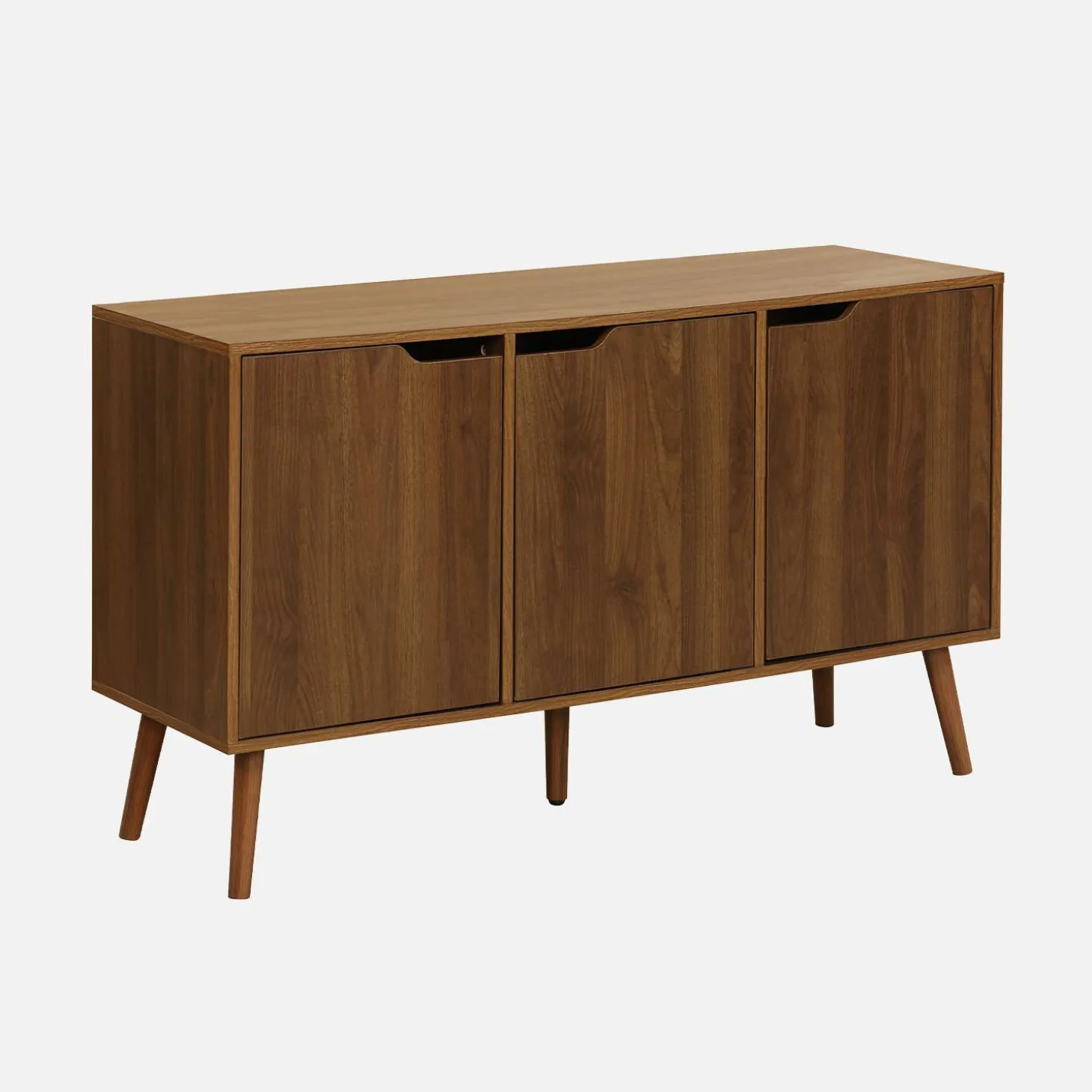 Dressoir met 3 deuren houtdecor 120cm
