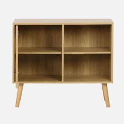 Dressoir met 1 deur en plank houtdecor 80cm
