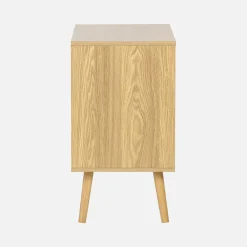 Dressoir met 1 deur en plank houtdecor 80cm