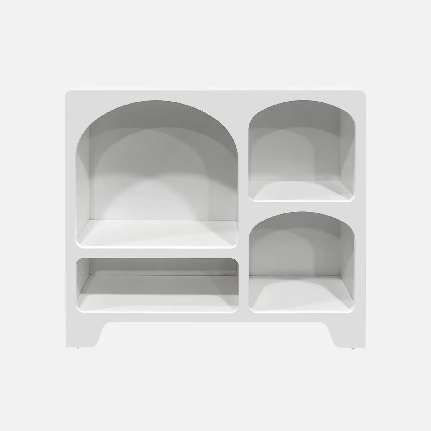 Dressoir met 4 vakken houtdecor organisch 90cm
