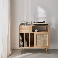 Dressoir voor vinylplaten, B 83 x D 39 x H 77cm