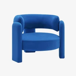 Driepoot fauteuil in viltachtig stof