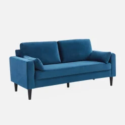 Driezits velours bank