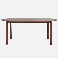 Eettafel ovaal voor 6 personen van rubberhout
