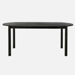 Eettafel ovaal voor 6 personen van rubberhout