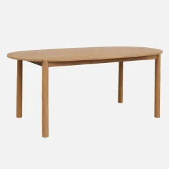 Eettafel ovaal voor 6 personen van rubberhout