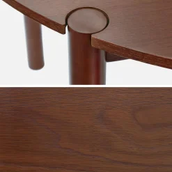 Eettafel rond voor 4 personen rubberhout