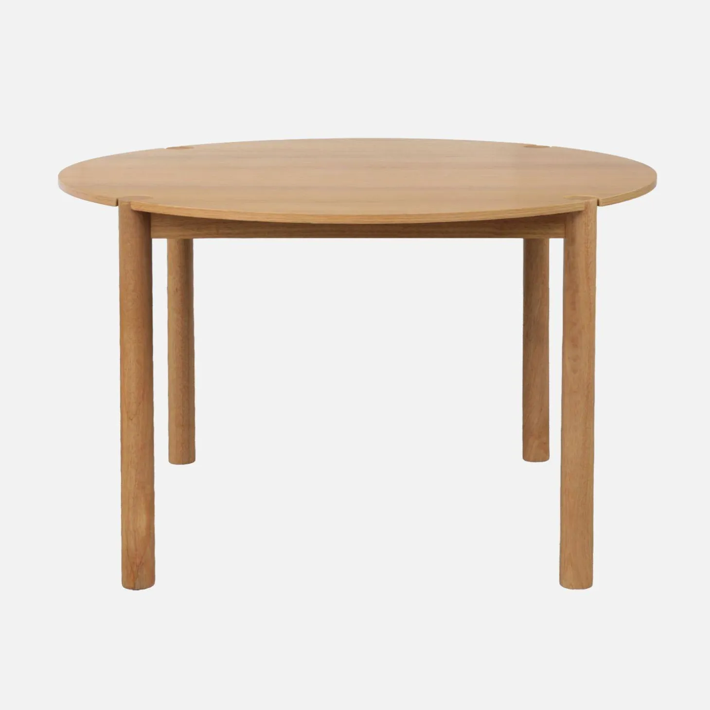 Eettafel rond voor 4 personen rubberhout